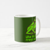 Mug QUI A LAISSÉ LES ROGS SORTIR un jeu de grenouille  (Devant droit)
