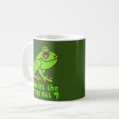 Mug QUI A LAISSÉ LES ROGS SORTIR un jeu de grenouille  (Devant gauche)