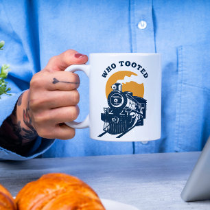 Mug Qui a pris le train ingénieur et la locomotive fer