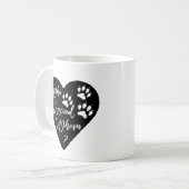 Mug Qui a Secouru qui chien Empreintes de pattes anima (Devant gauche)
