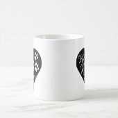 Mug Qui a Secouru qui chien Empreintes de pattes anima (Centre)