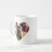 Mug Qui a Secouru Qui Chien Empreintes de pattes Anima (Devant gauche)
