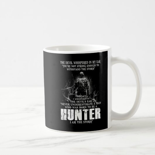 Mug Qui Est Né Pour Être Un Chasseur Amusant Chasse Ch (Droite)