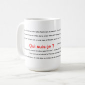 Mug Qui suis-je ? Sarkozy (Devant gauche)