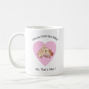 Mug Qui t'aime Baby Cute Owls Valentine