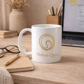 Mug Quiet Gold Swirl Classic Mug, 11 oz