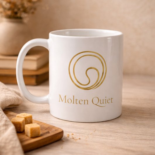 Mug Quiet Gold Swirl Classic Mug, 11 oz