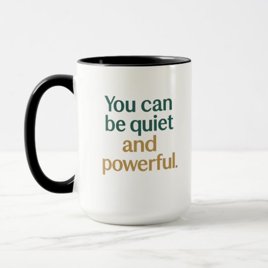 Mug Quiet Strength and Power (Gauche)