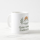 Mug Quiet Strength. Endless Love. – Dad Appreciation (Devant gauche)