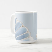 Mug Quiet Tides | Blue Shell Coastal  (Devant gauche)
