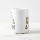 Mug Qu'il neige Noël blanc (Centre)