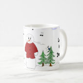 Mug Qu'il neige qu'il neige (Devant droit)
