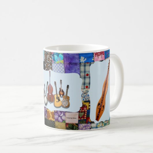 MUG QUILLAGE DE BANDE DULCIMER-BLUEGRASS (Devant droit)