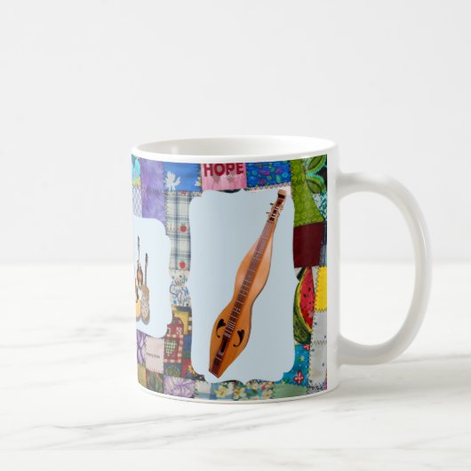 MUG QUILLAGE DE BANDE DULCIMER-BLUEGRASS (Droite)