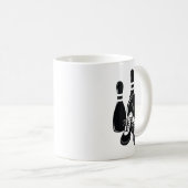 Mug quilles de quilles chaussures et d'art sportif de  (Devant droit)
