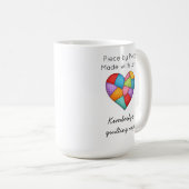 Mug Quilting Colorful Patchwork Heart Sewing (Devant droit)