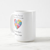 Mug Quilting Colorful Patchwork Heart Sewing (Devant gauche)