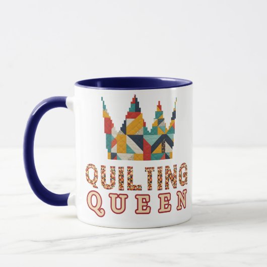 Mug Quilting Queen - Funny Quilter - Quilting Lovers (Gauche)