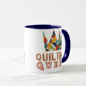 Mug Quilting Queen - Funny Quilter - Quilting Lovers (Devant droit)
