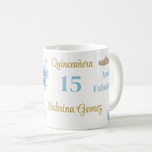 Mug Quinceanera (Devant droit)