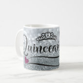 Mug Quinceanera 15e anniversaire mignon personnaliser  (Devant gauche)