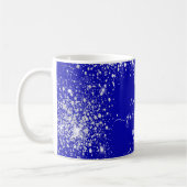 Mug Quinceanera royal bleu argent parties scintillant  (Gauche)