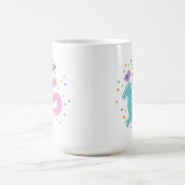 Mug Quinze et fabuleux Confetti rose personnalisés Ann (Centre)