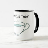 Mug Quirky Tea Time Whimsical Personalized Tea (Devant droit)