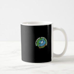 Mug Quitter le requin de la piscine Parler Commencer à