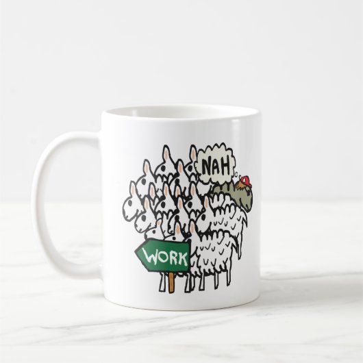 Mug Quitter le travail (Gauche)