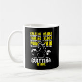 Mug Quitter N'Est Pas Acceptable - Gym Motivationnel (Gauche)