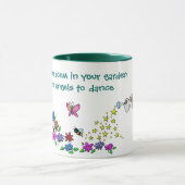 Mug Quittez la pièce dans votre jardin pour les anges (Centre)