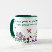 Mug Quittez la pièce dans votre jardin pour les anges (Devant gauche)