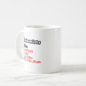 Mug Quiz biochimiste...Plaisanterie (Devant gauche)