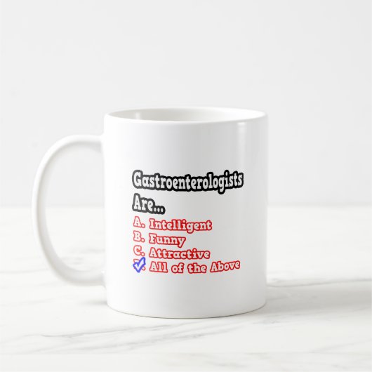 Mug Quiz Gastroentérologue...Plaisanterie (Gauche)