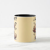 Mug "...quoi ?" Adorable Confused Cartoon Puppy (Centre)