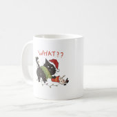 Mug "QUOI??" Café de Noël de Grumpy Cat (Devant gauche)