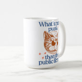 Mug Quoi de plus punk que la bibliothèque publique (Devant droit)