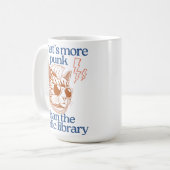 Mug Quoi de plus punk que la bibliothèque publique (Devant gauche)