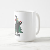 Mug Quoi ? Noël Black Cat Conception de vacances (Devant droit)