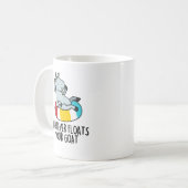 Mug Quoi Que Flotte Votre Chèvre Drôle Animal Pun (Devant gauche)