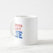 Mug Quoi que vous disiez Blue Funny Baseball (Devant gauche)