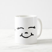 Mug Quoi qu'il arrive, continuez à sourire. (Devant droit)