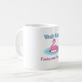 Mug Quoi qu'il flotte votre Flamant rose 2 (Devant gauche)