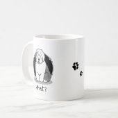 Mug Quoi ? Vieux chien de mouton anglais (Grey 1) Drôl (Devant gauche)