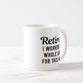 Mug Quoique Retraité (Devant droit)