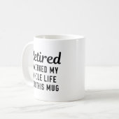 Mug Quoique Retraité (Devant gauche)