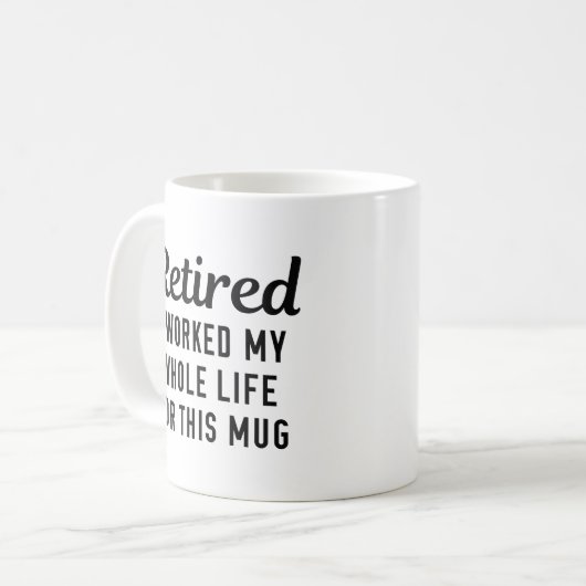 Mug Quoique Retraité (Devant gauche)