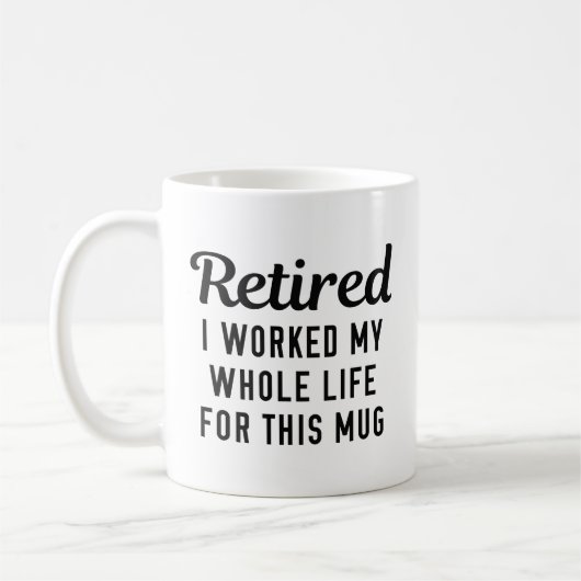 Mug Quoique Retraité (Gauche)