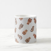Mug Quokkas illustrés sur fond gris clair (Centre)